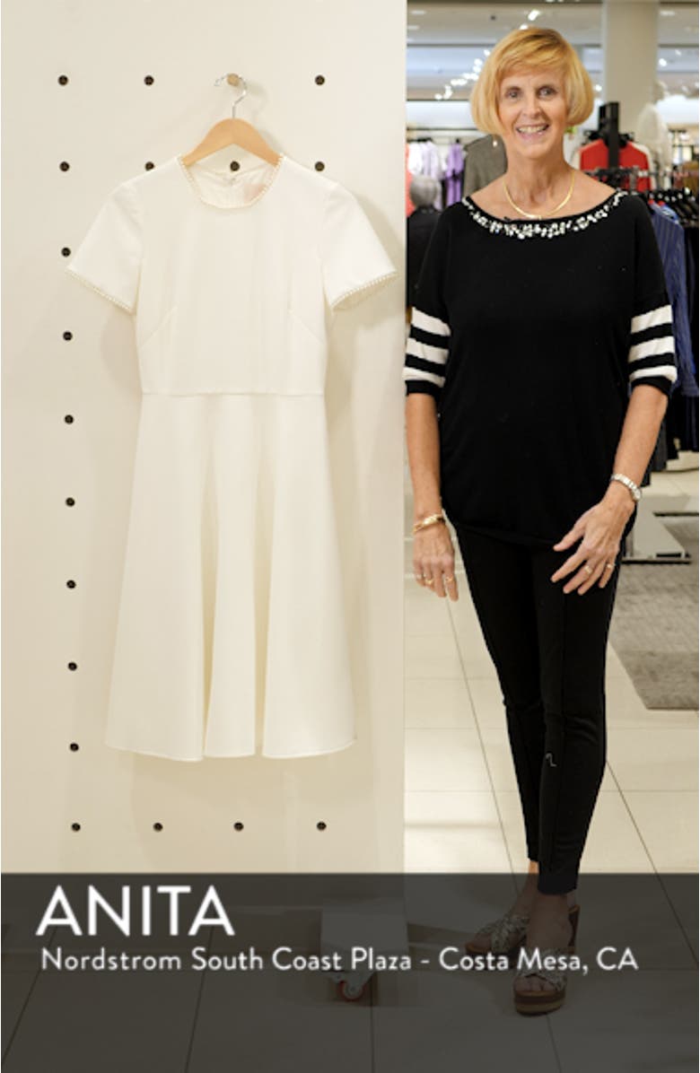 Victoria Pearly Trim Fit & Flare Dress, sales video thumbnail