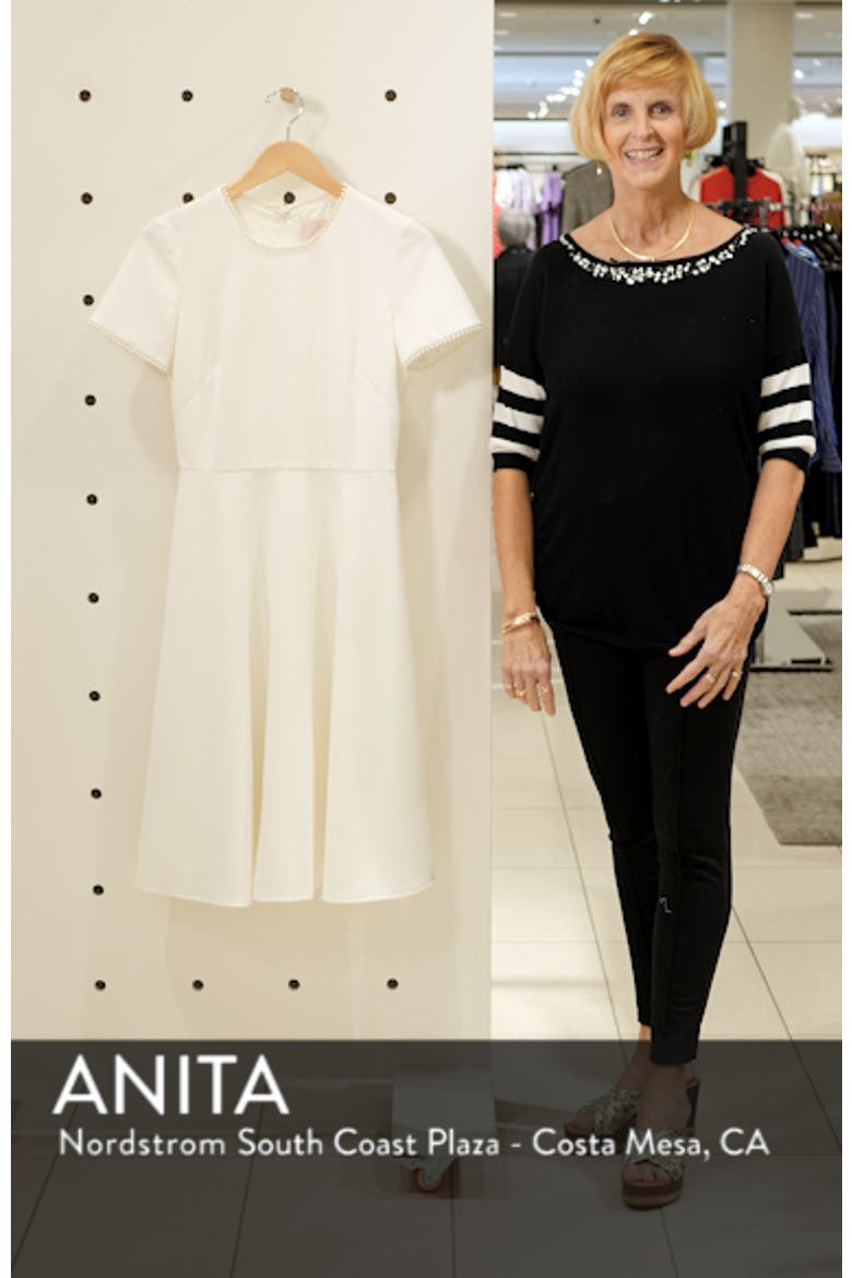 Victoria Pearly Trim Fit & Flare Dress (Nordstrom Exclusive) video