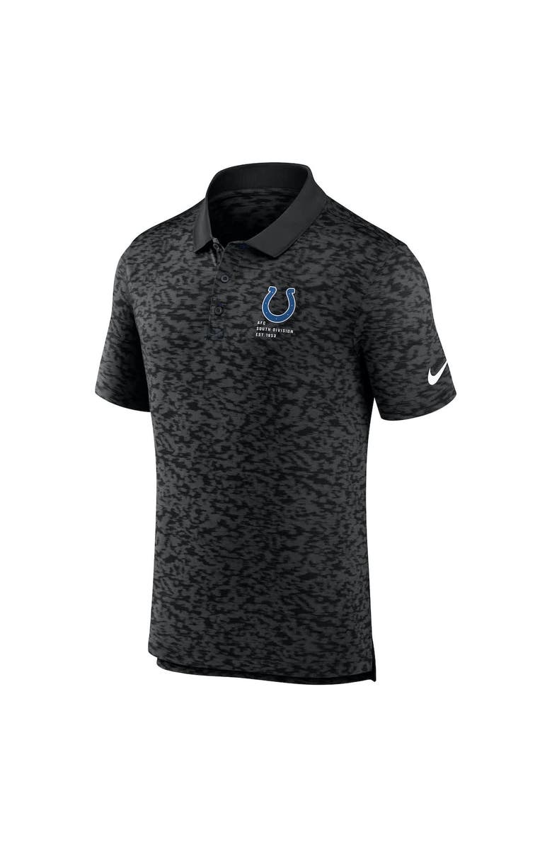Nike Men's Nike Black Indianapolis Colts Pique Fashion Performance Polo, Alternate, color, Black