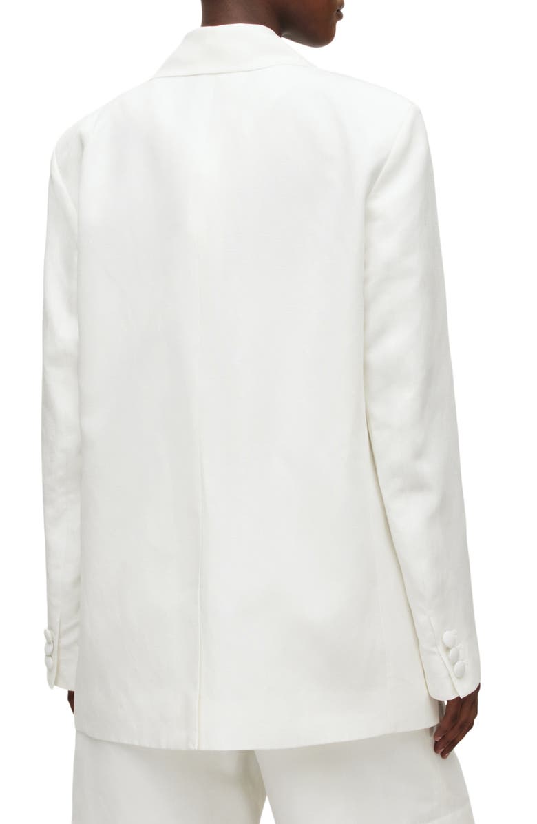 AllSaints Petra Double Breasted Blazer, Alternate, color, Off White