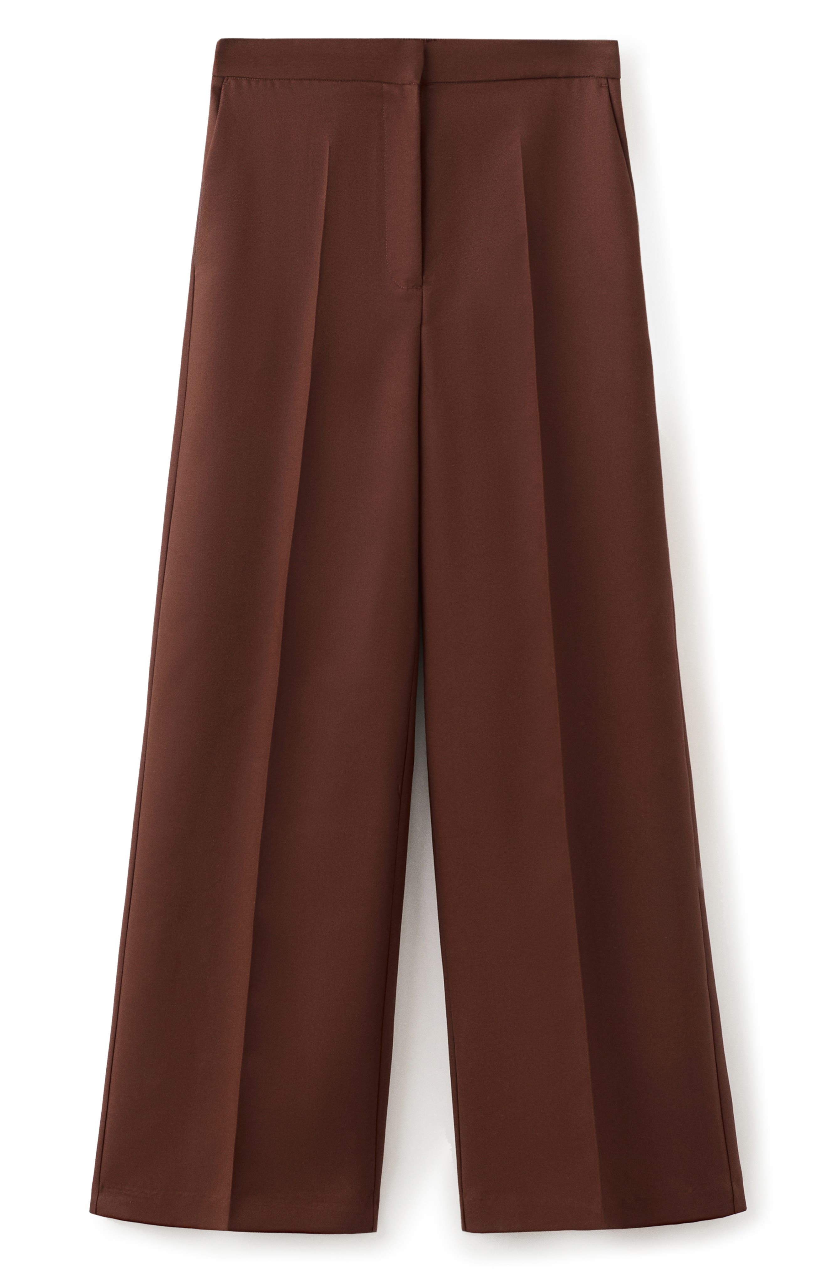 MANGO High Waist Wide Leg Pants (Women) | Nordstrom