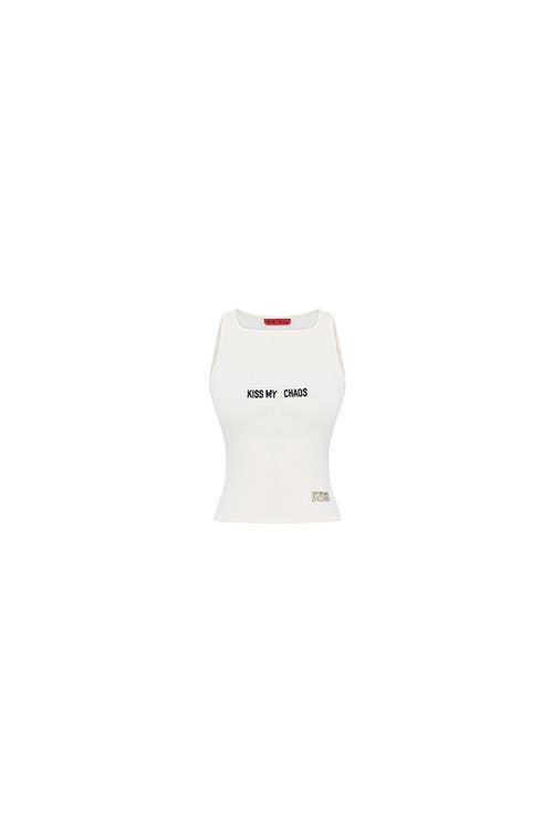 Pcfg Cotton Tank Top In White