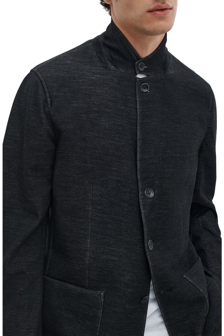 Vincent Cotton Knit Blazer, Alternate, color, CHARCOAL