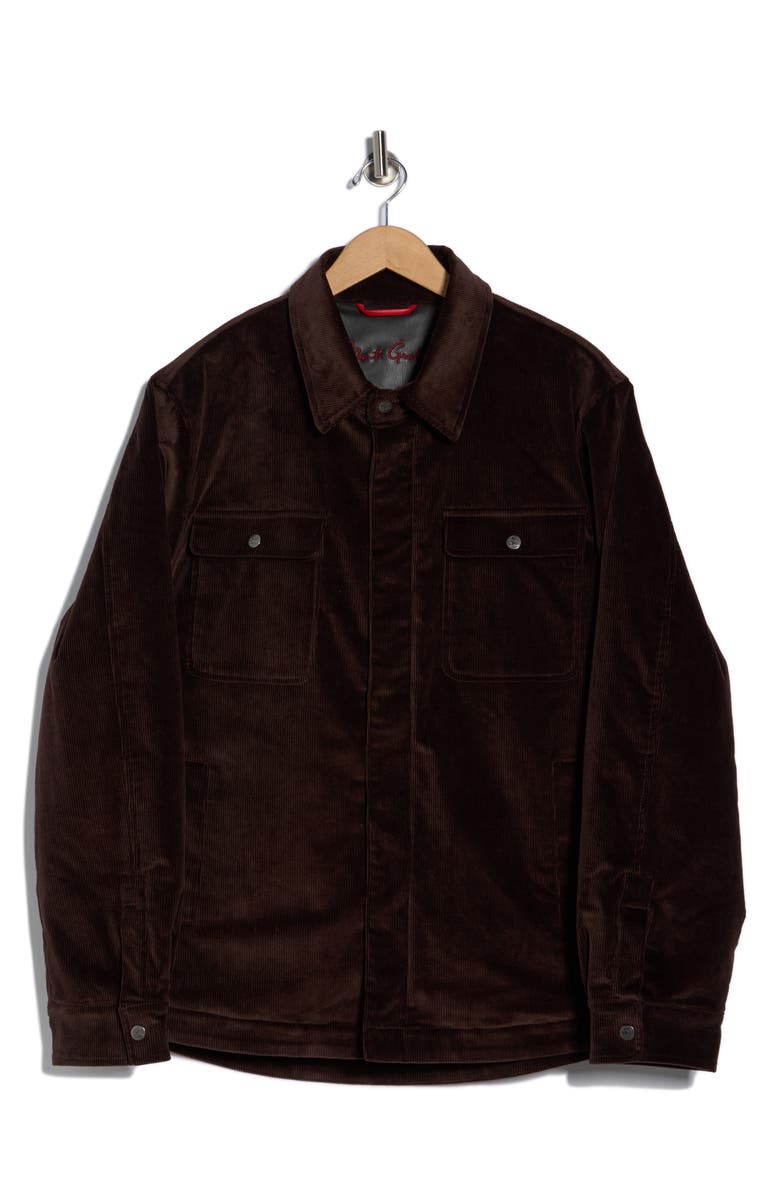 Robert Graham Corduroy Shirt Jacket, Alternate, color, Brown