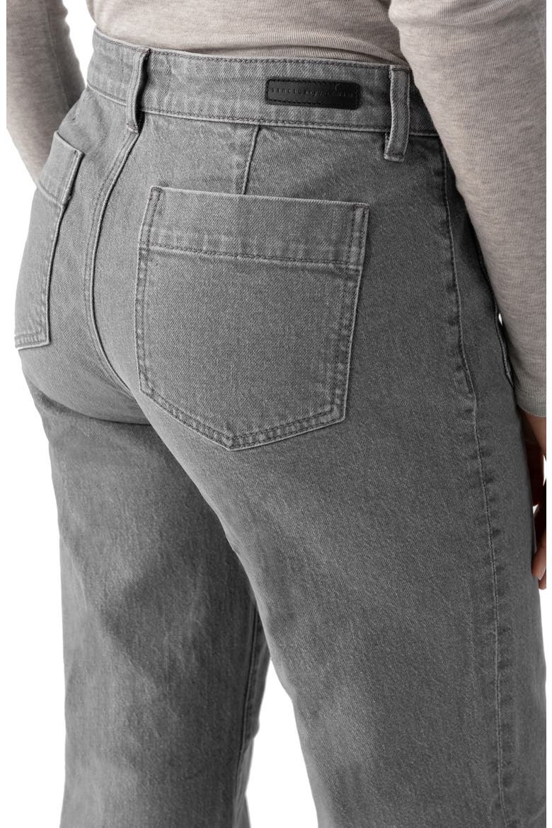The Marine Patch Pocket Wide Leg Jeans, Alternate, color, ASPHALT