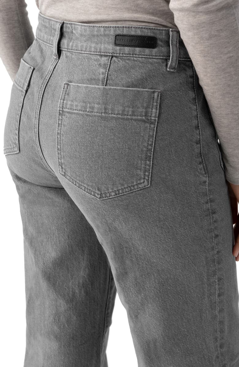 Sanctuary The Marine Patch Pocket Wide Leg Jeans, Alternate, color, Asphalt