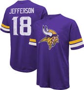 Majestic Threads Men's Majestic Threads Justin Jefferson Purple Minnesota Vikings Name & Number Oversize Fit T-Shirt