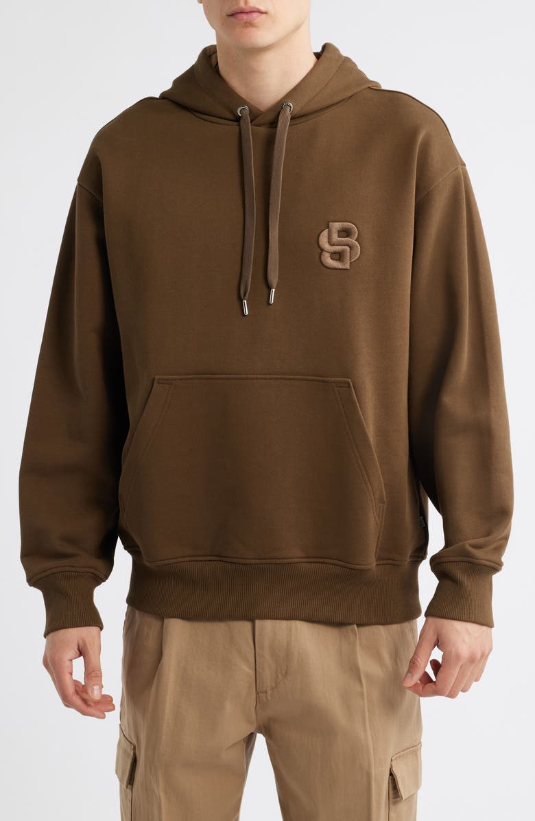 BOSS Sullivan Logo Embroidered Hoodie, Main, color, 