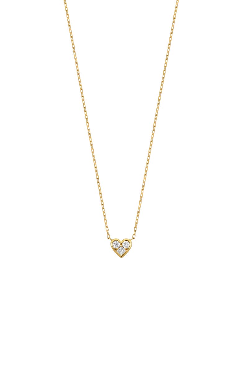 Bony Levy Simple Obsession Diamond Heart Pendant, Main, color, 18K Yellow Gold