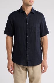 Rodd & Gunn Waiheke Original Fit Short Sleeve Linen Button-Up Shirt