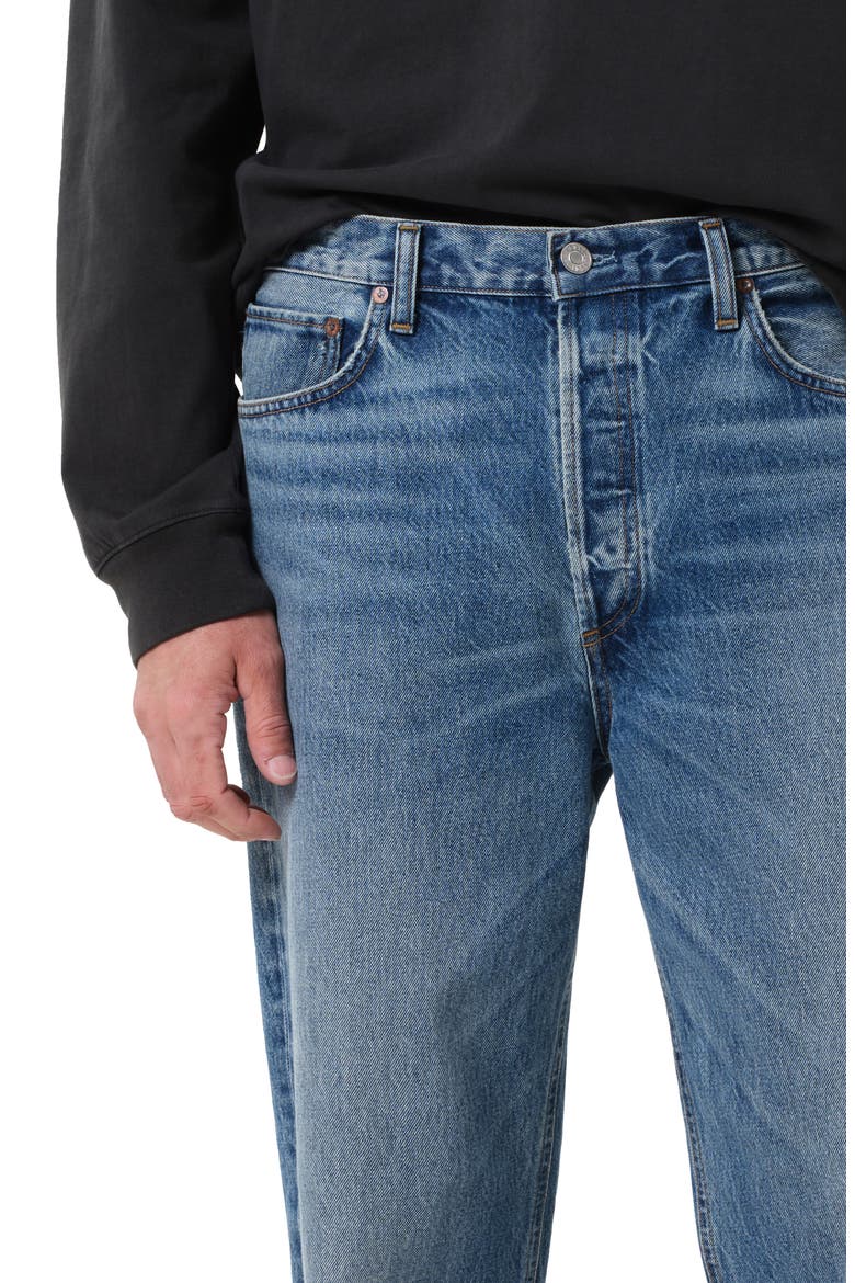 '90s Mid Rise Relaxed Straight Leg Jeans, Alternate, color, FRICTION