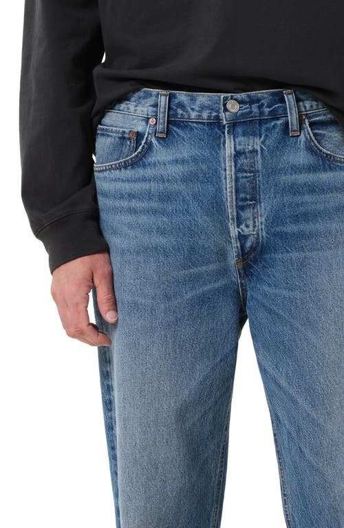 Agolde '90s Mid Rise Relaxed Straight Leg Jeans In Blue