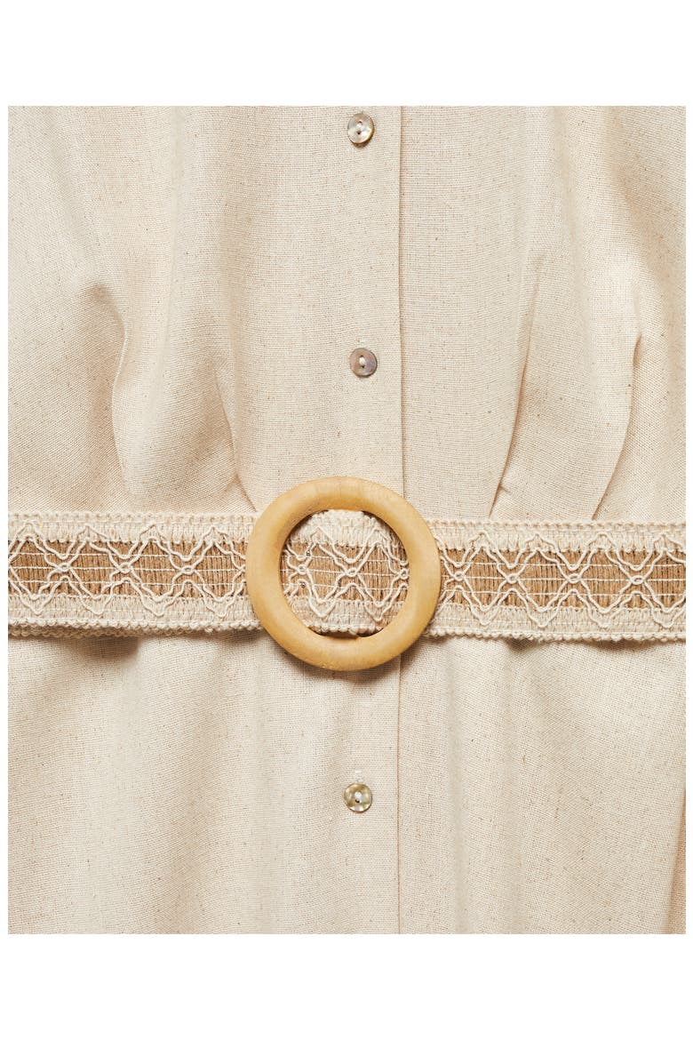 Belted Shirtdress, Alternate, color, ECRU