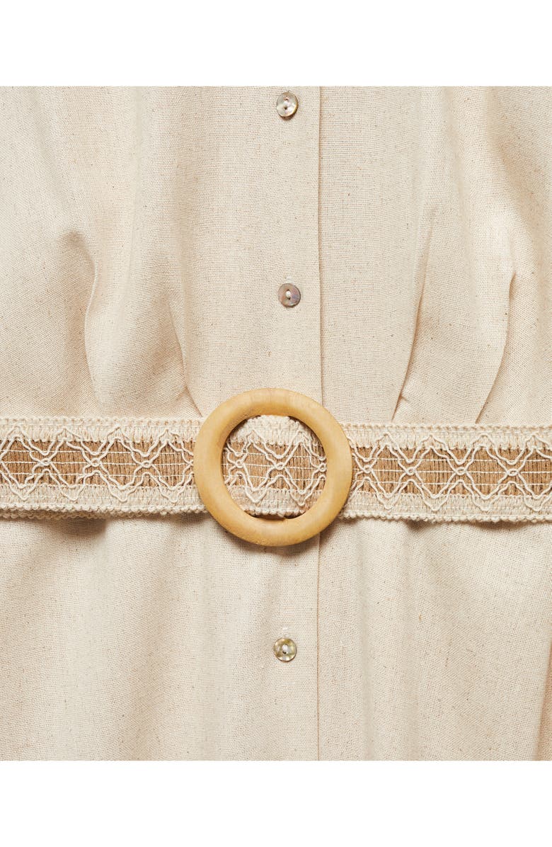 MANGO Belted Shirtdress, Alternate, color,