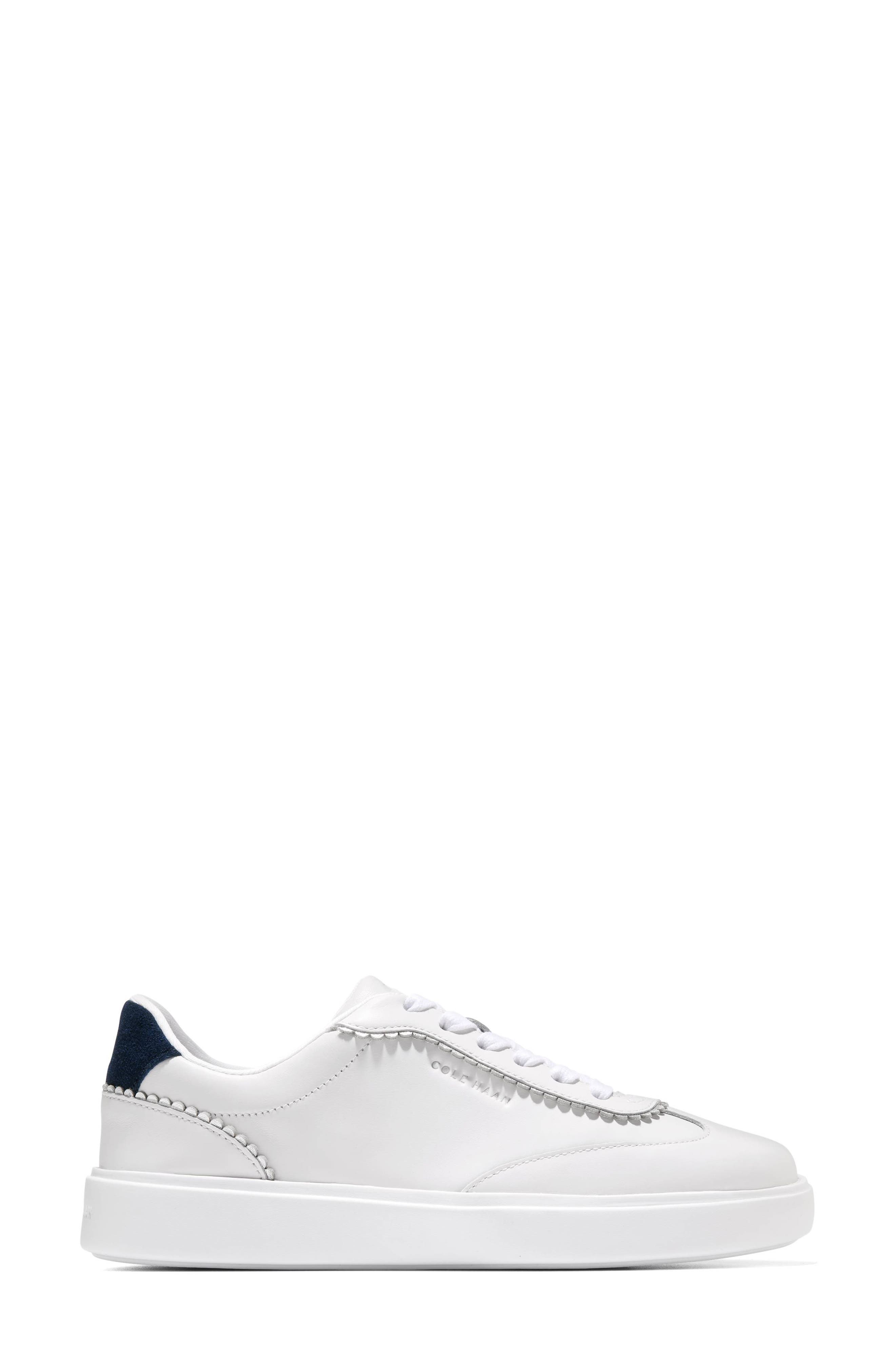Cole Haan Grand Crosscourt Sneaker, Alternate, color, White Leather / Midnight Moon