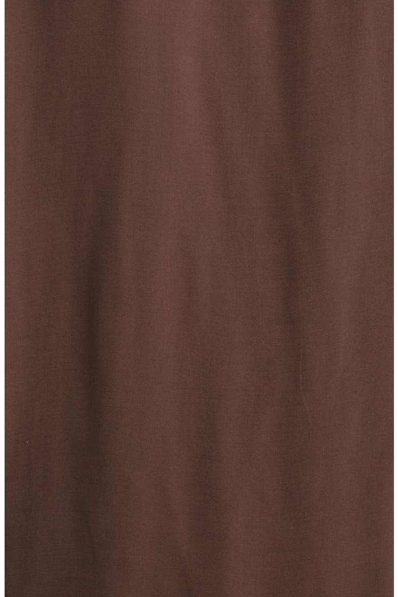 Rayon Button-Up Shirt, Alternate, color, BROWN