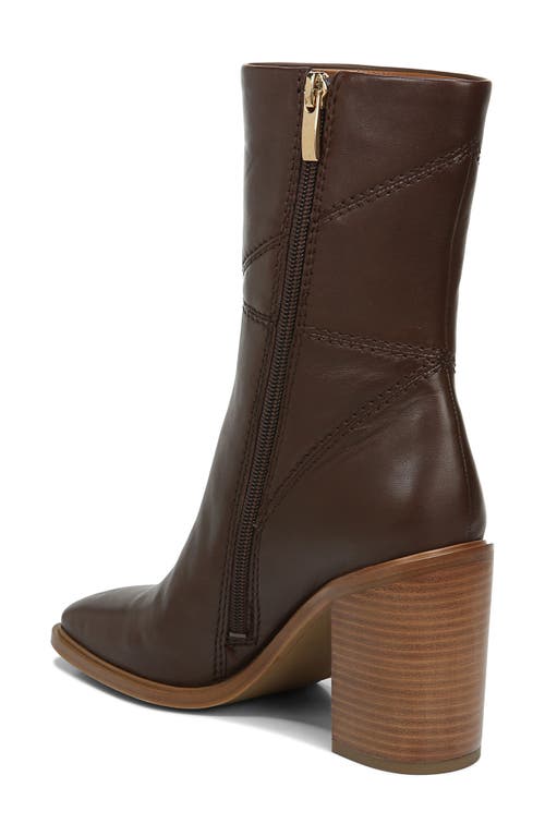Franco Sarto Stevie Womens Zipper Square Toe Booties In Brown