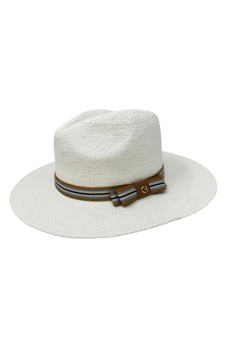 Cole Haan Straw Fedora, Main, color, 