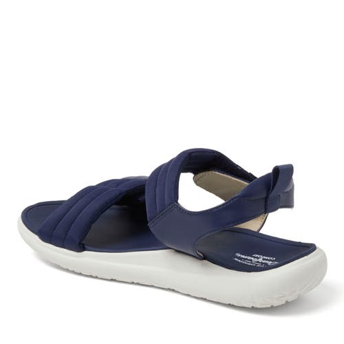 Dearfoams Thea Quarter Strap Sandal In Navy