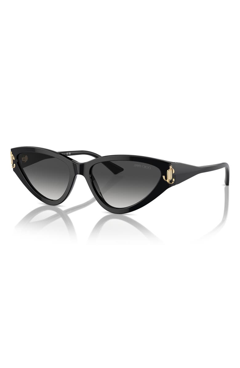 Jimmy Choo 55mm Gradient Cat Eye Sunglasses, Alternate, color, 