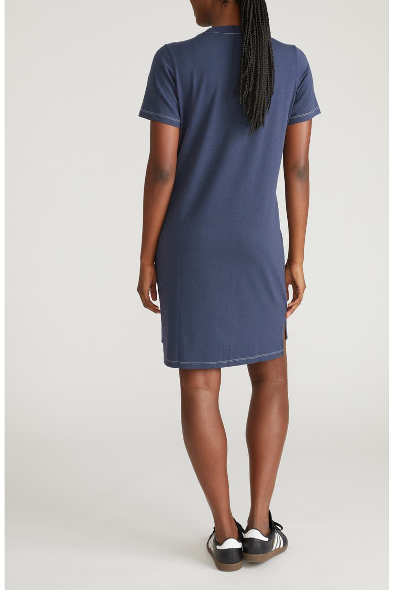 Garcon T-Shirt Dress, Alternate, color, WASHED INDIGO LOOK