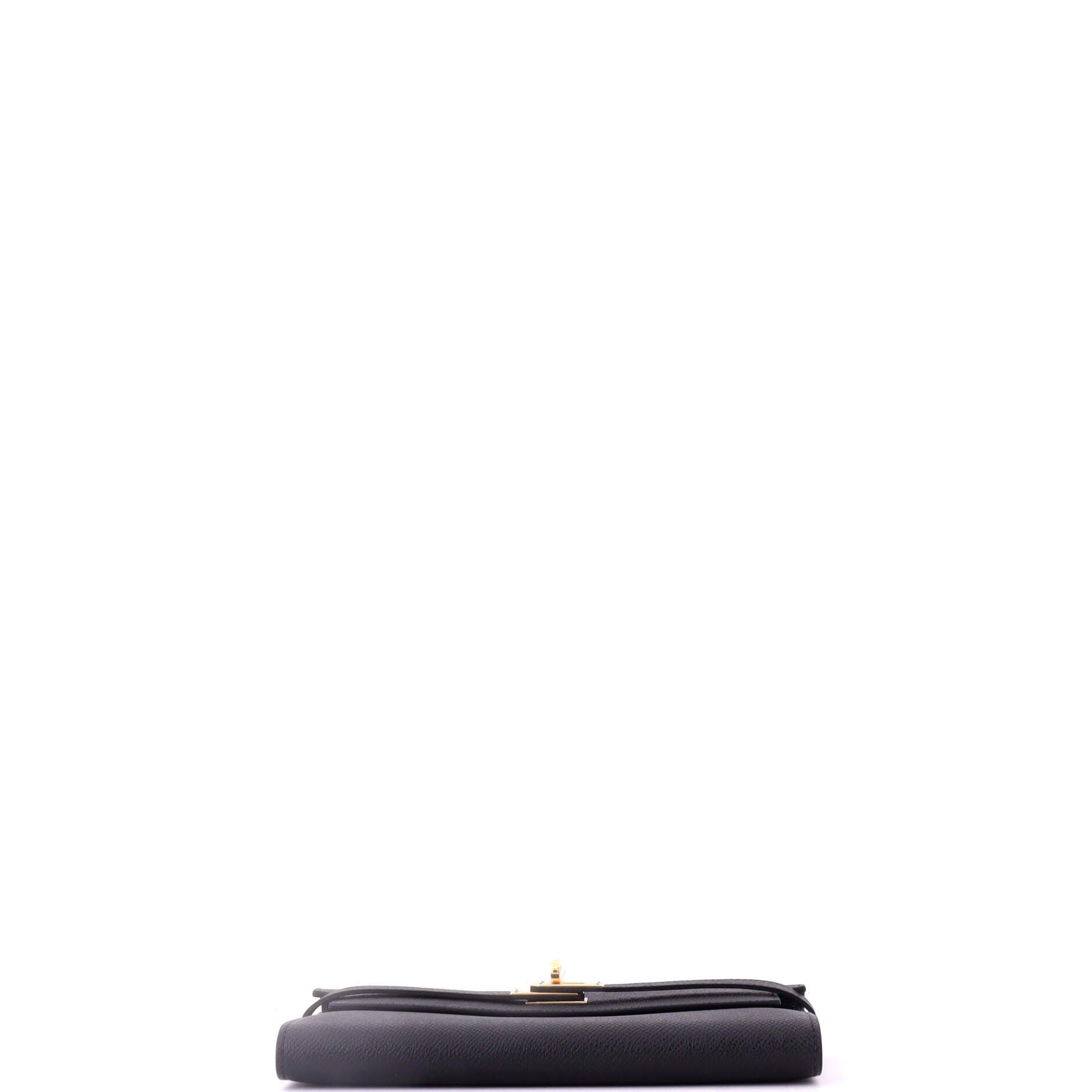 Kelly Wallet Epsom Long, Alternate, color, Black