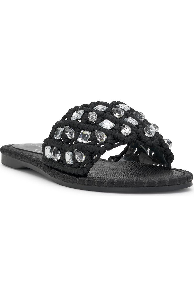 Jessica Simpson Brennara Crystal Embellished Slide Sandal, Main, color,
