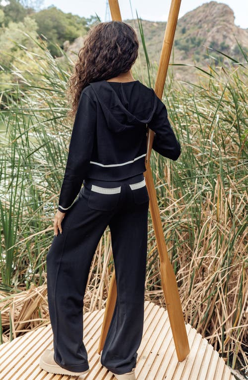 Beach Bunny Swimwear Juliette Knit Pant In Black