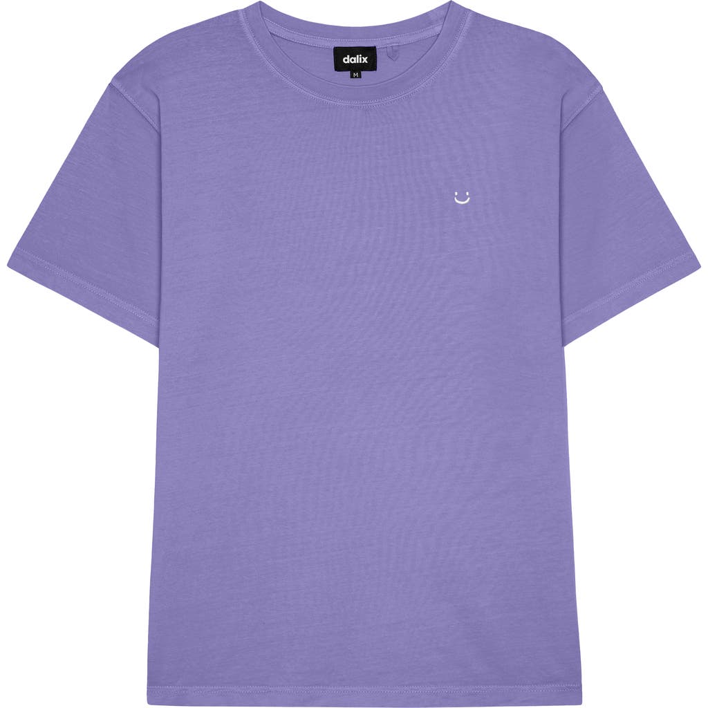 Dalix Mens Lil Smile Midweight Garment Dye Tee