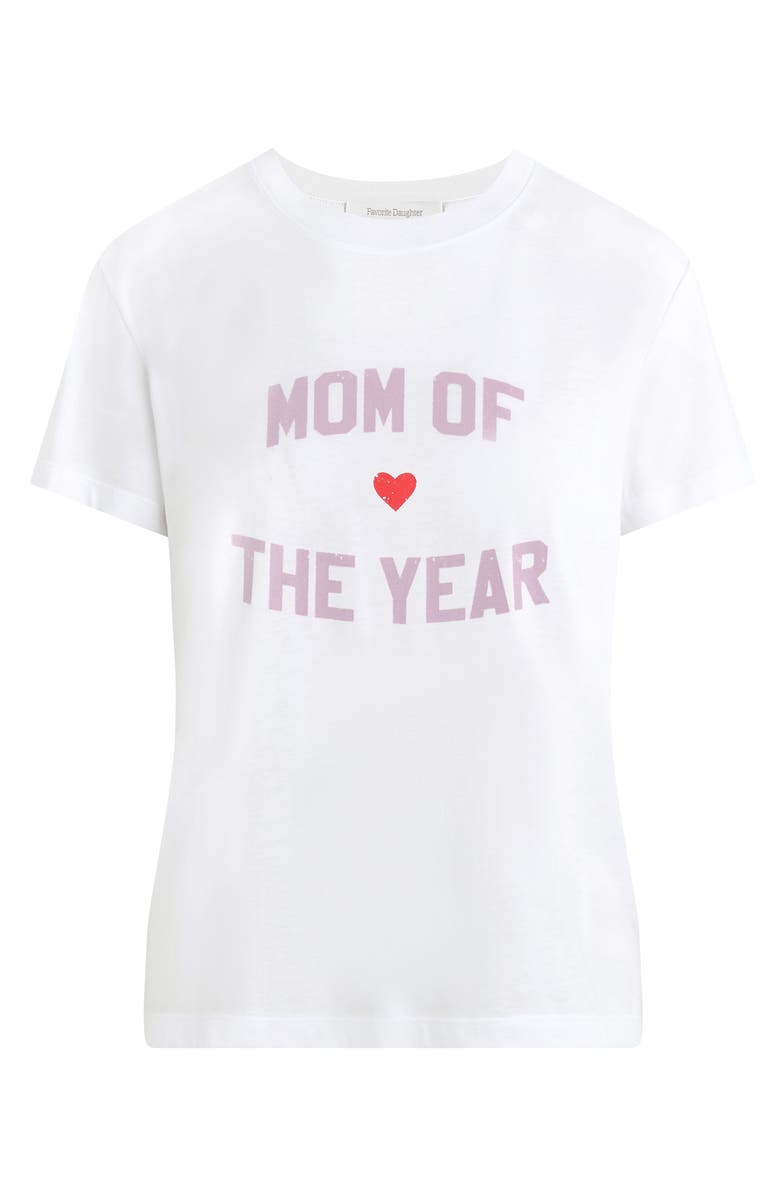 Favorite Daughter Mom of the Year Graphic T-Shirt, Main, color, White W/ Wisteria