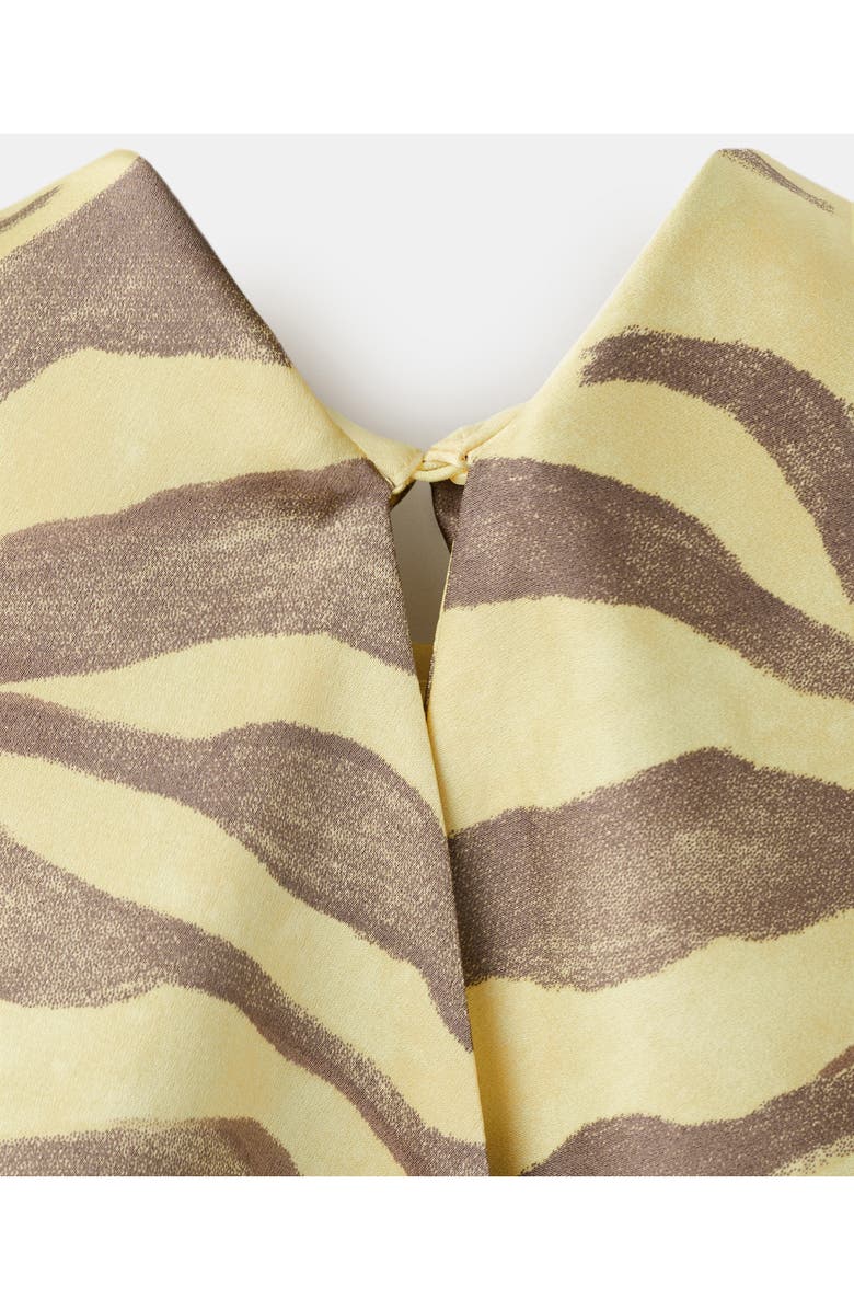 MANGO Scarf Detail Zebra Stripe Dress, Alternate, color, 