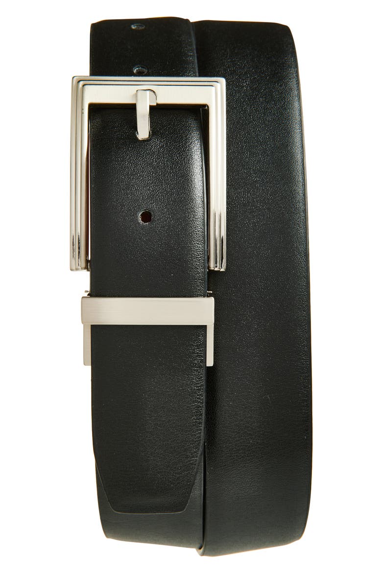 Reversible Leather Belt, Alternate, color, TAN/ BLACK