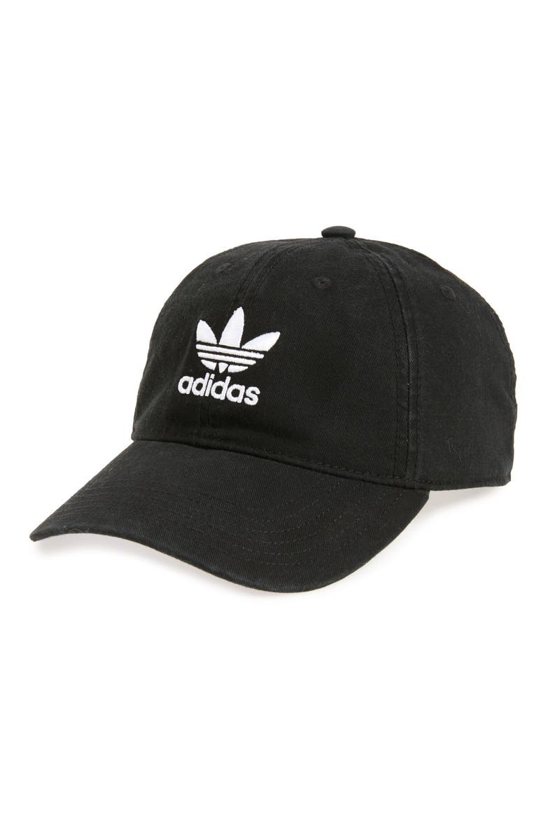 Relaxed Baseball Cap, Main, color, BLACK/ WHITE
