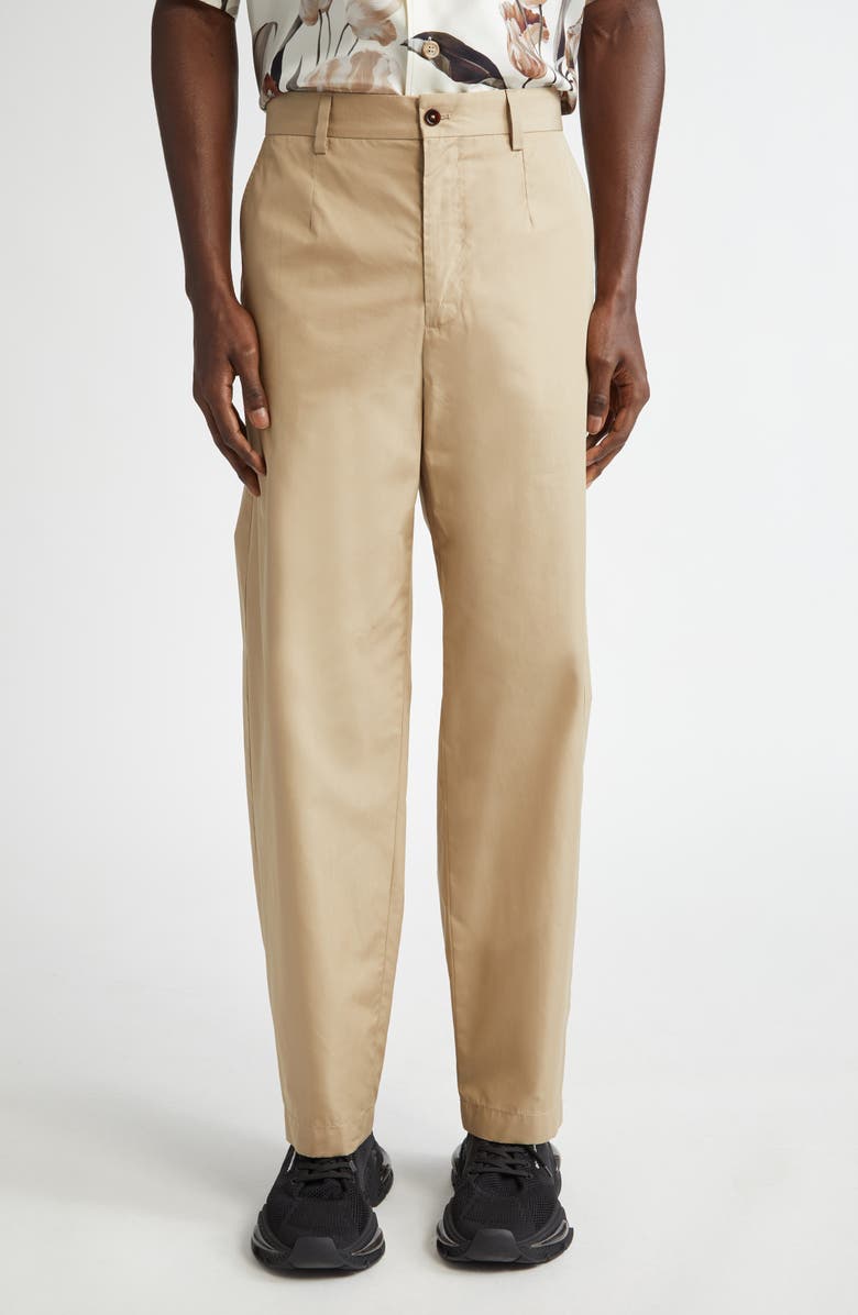 Dolce&Gabbana Cotton & Silk Pants, Main, color, 