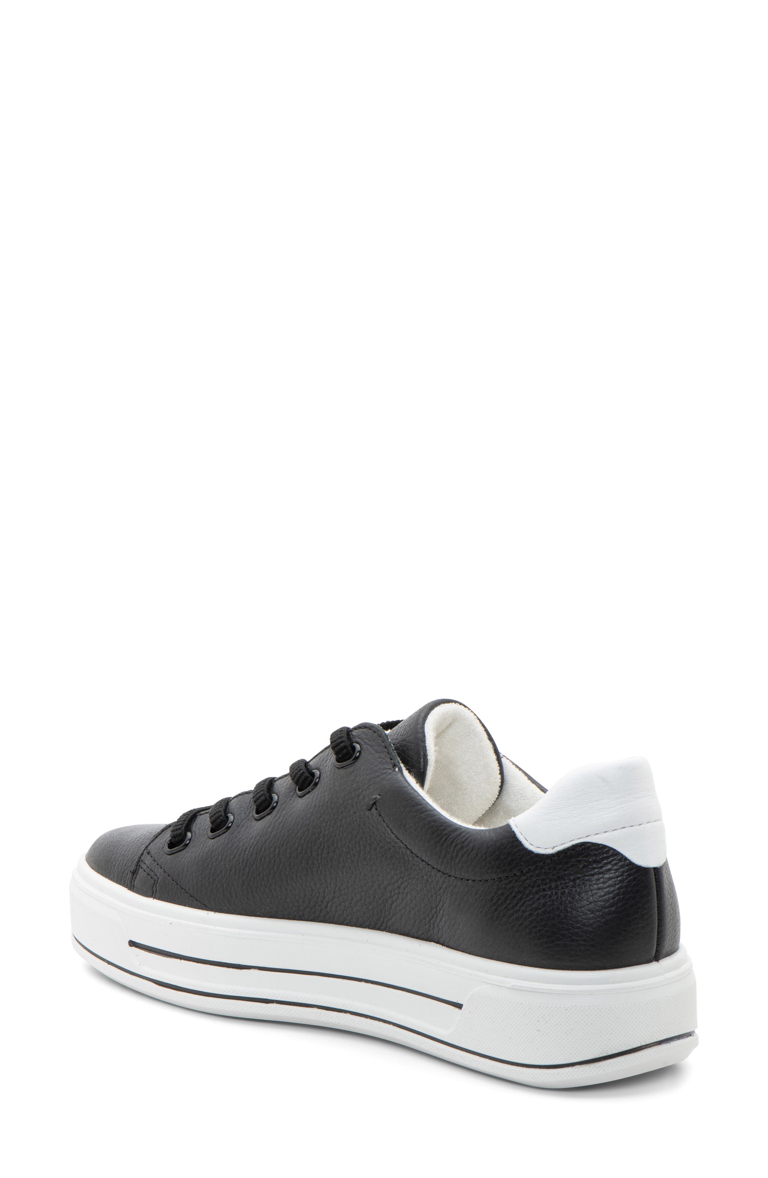 ara Crystal Platform Sneaker, Alternate, color, Black