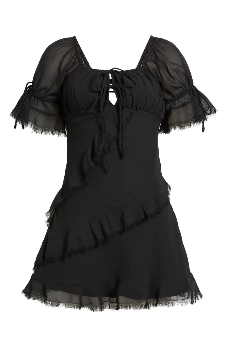strapless open back dress Petal and Pup Women's Camila Open Back Mini Dress