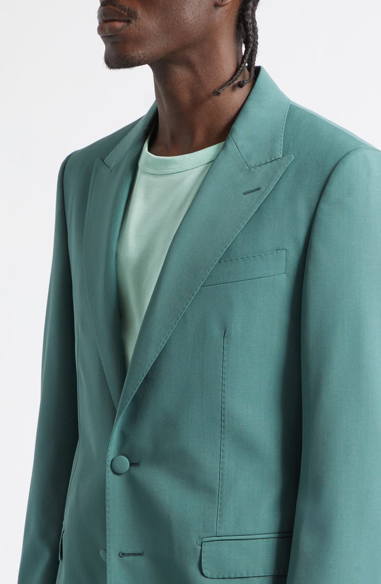 Dolce&Gabbana Wool Poplin Blazer, Alternate, color, Verde 3