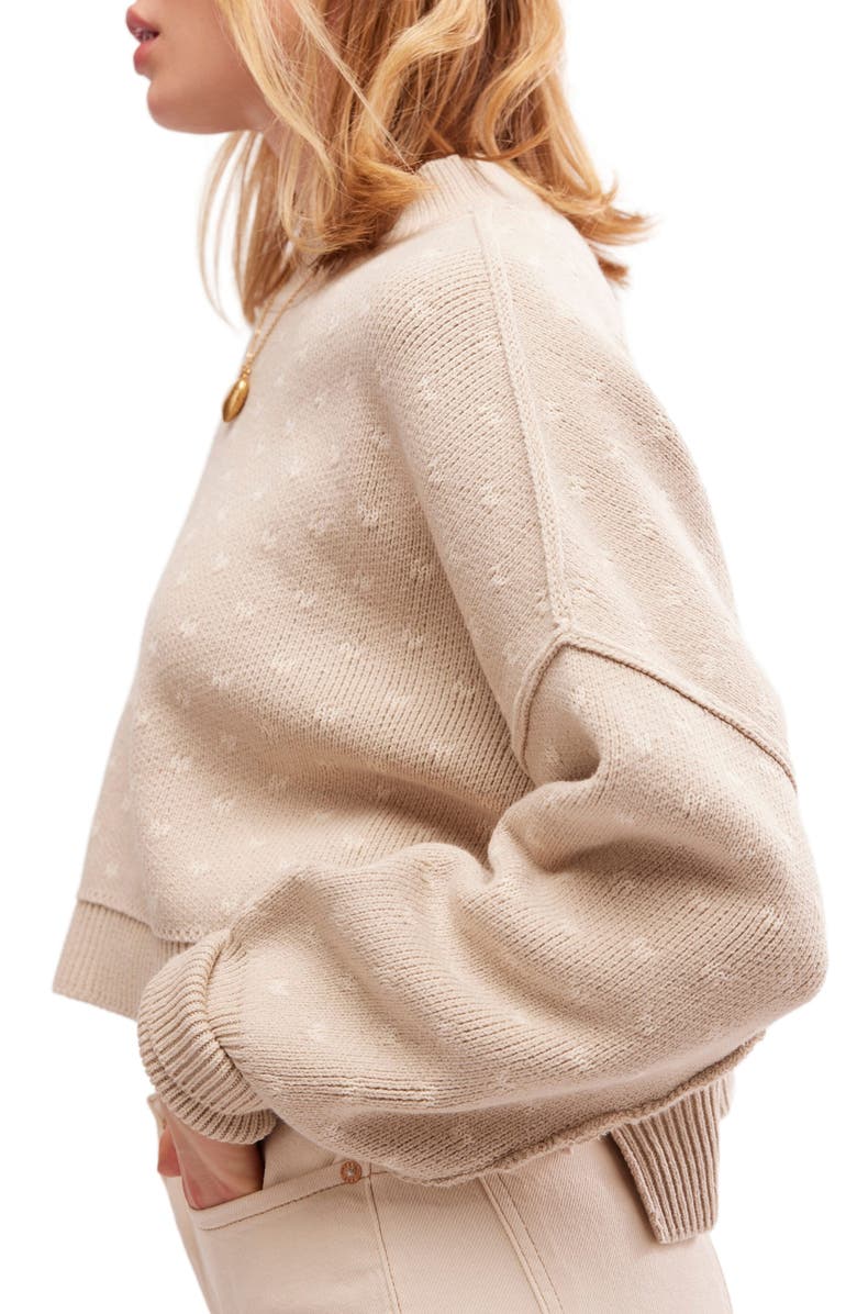 Free People Easy Street Oversize Crop Sweater, Alternate, color, 