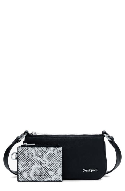 Faux Leather Crossbody Bag