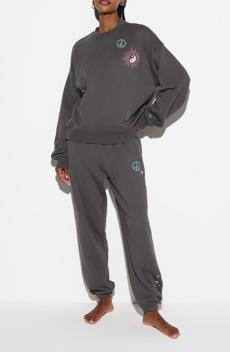 Spiritual Gangster Good Vibes Roam Cotton Blend Sweatshirt, Alternate, color, 