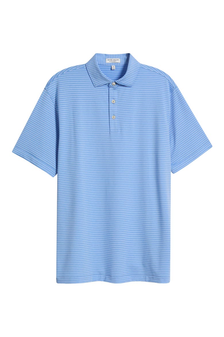 Merion Stripe Summer Comfort Perfomance Jersey Polo, Main, color, ESTATE BLUE