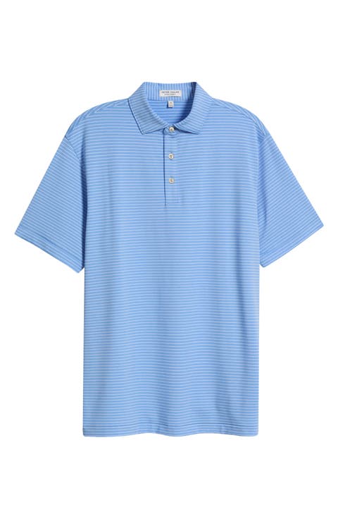 Merion Stripe Summer Comfort Perfomance Jersey Polo