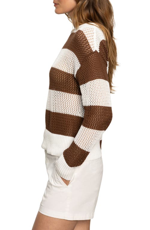 Sanctuary Open Knit Sweater In Chalk Sepia