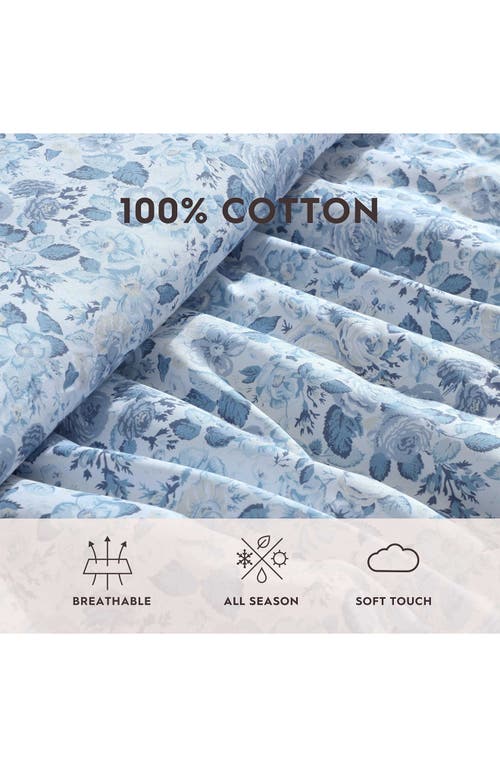 Laura Ashley Quartet 3-piece Comforter & Sham Set In Cashmere Blue