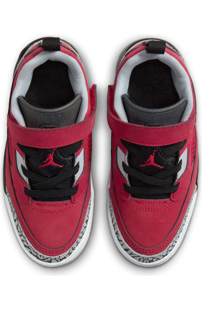 Jordan Kids' Spizike Low Sneaker, Alternate, color, Gym Red/ Black/ Wolf Grey