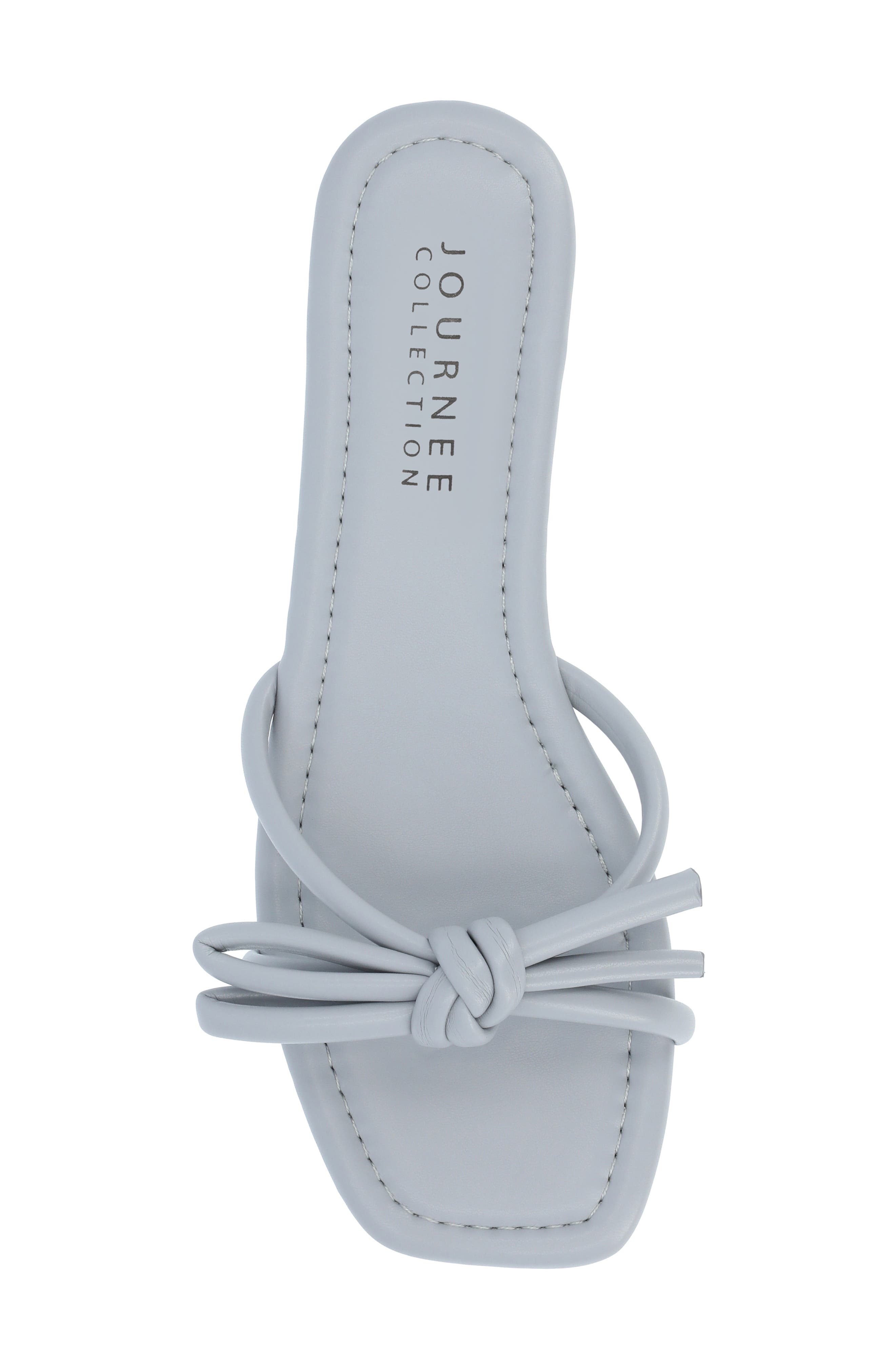 Journee Collection Soma Bow Sandal, Alternate, color, Blue
