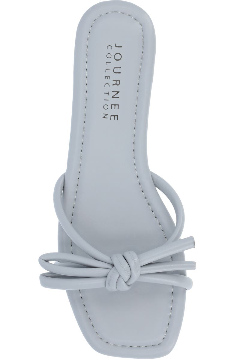Journee Collection Soma Bow Sandal, Alternate, color, Blue