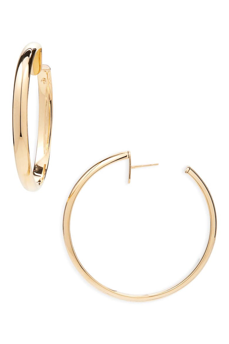 Hoop Earrings, Main, color, ORO/ CRYSTAL