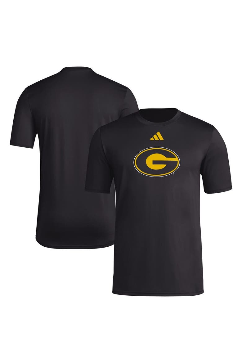 Men's adidas Black Grambling Tigers Primary Locker Logo Pre-Game AEROREADY T-Shirt, Main, color, Black