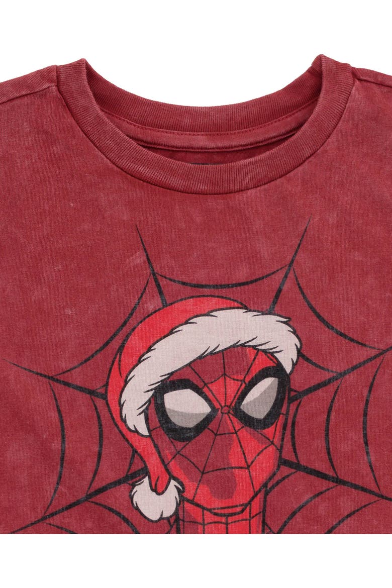 Cotton Short Sleeve Graphic T-shirt, Alternate, color, Mineral Red Spiderman